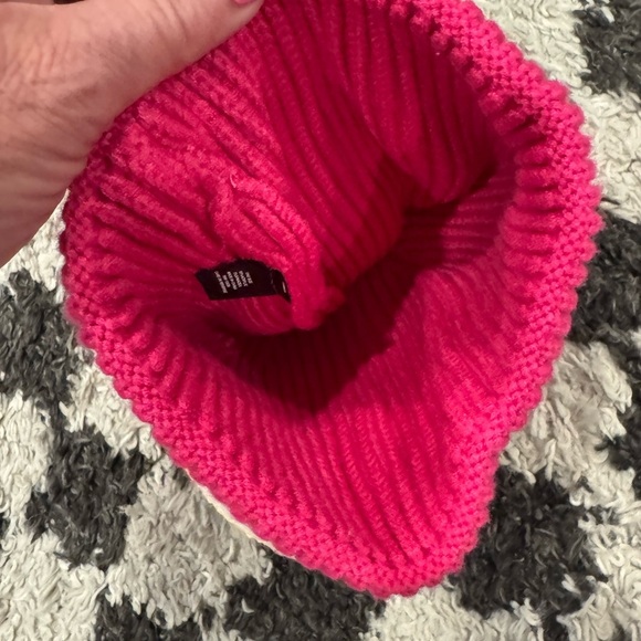 Francesca's Collections Pink Smiley Face pink Beanie- fun for all ages😀zoom in: - Picture 5 of 7